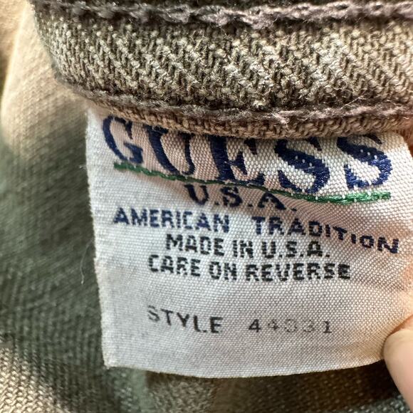 Guess USA American Tradition Mens Jeans Jacket Size X-Large Color Brown - Picture 6 of 6